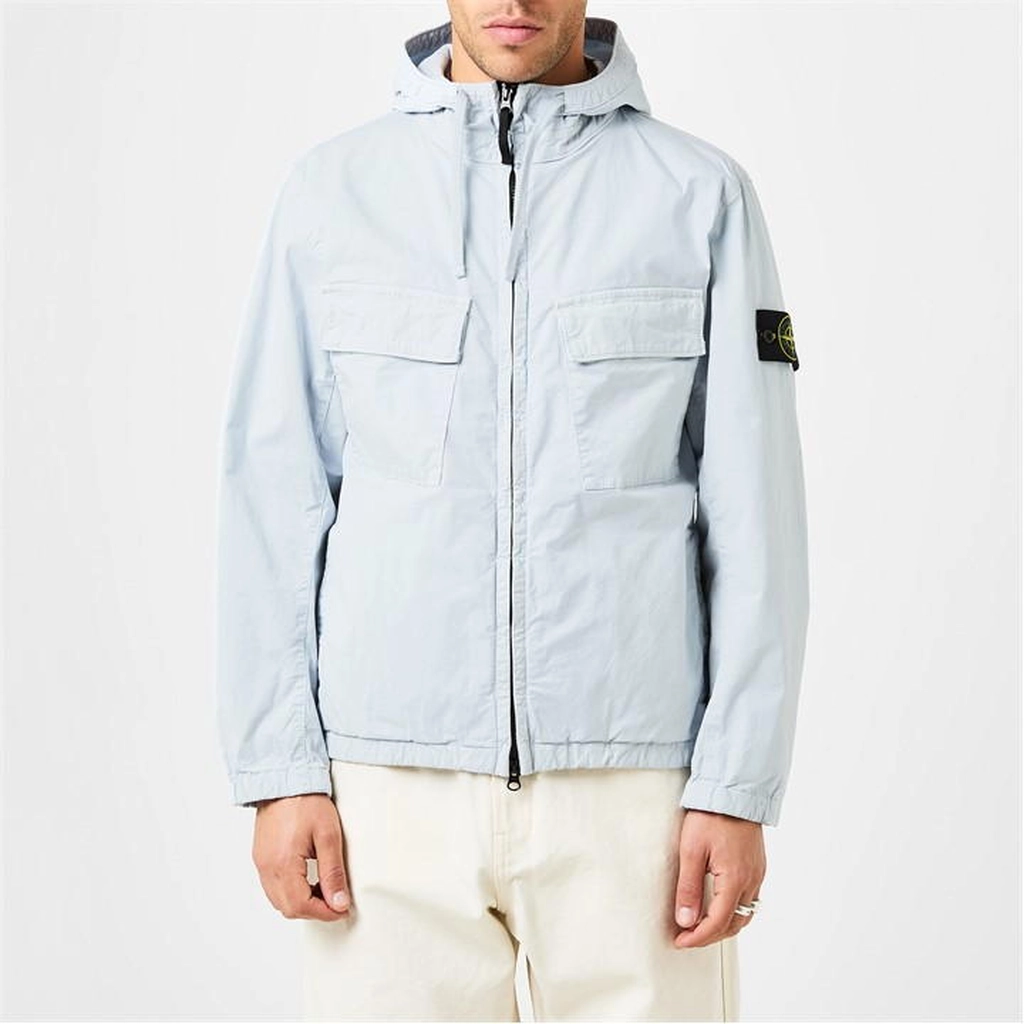 Stone Island Supima Cotton Twill Overshirt - Blue